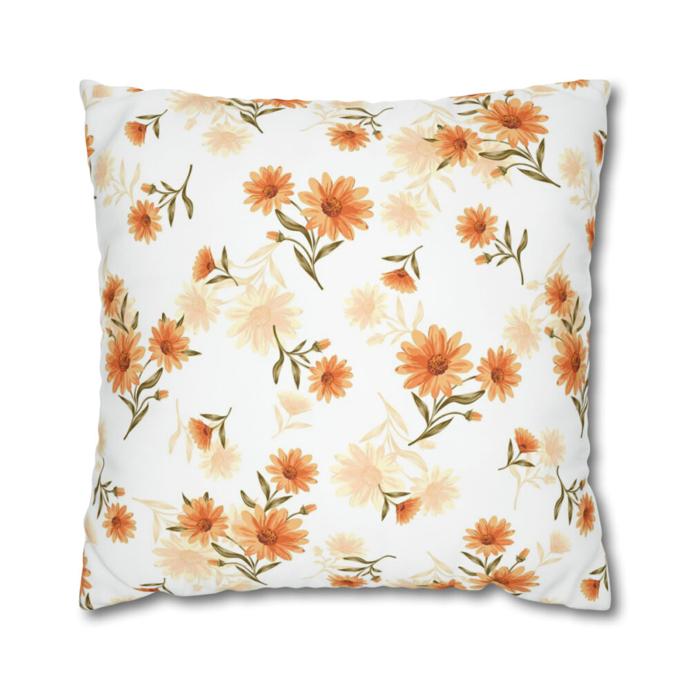 Daisy Flowers Euro Pillow Covers