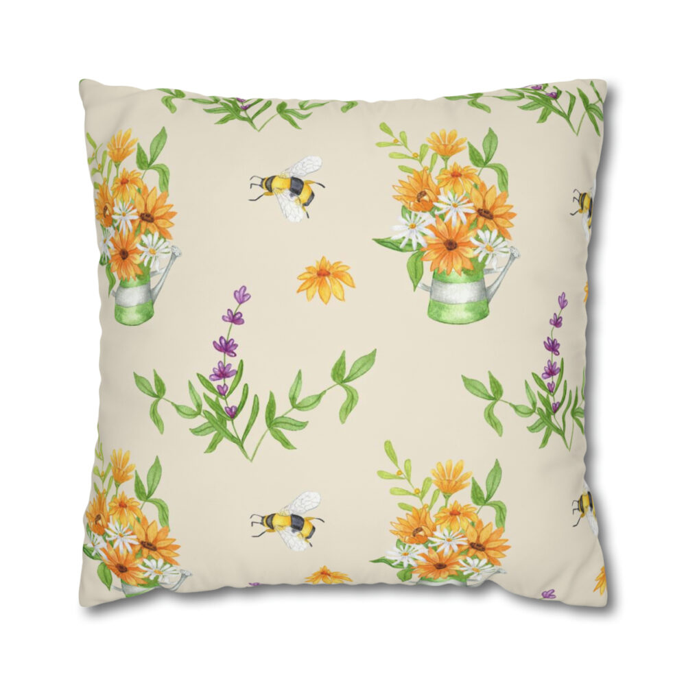 Lavender Flowers Euro Pillow Covers