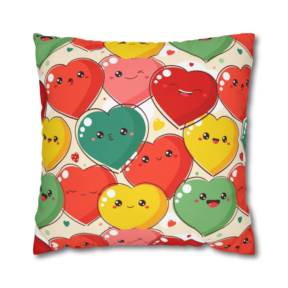 Cartoon Hearts Euro Shams