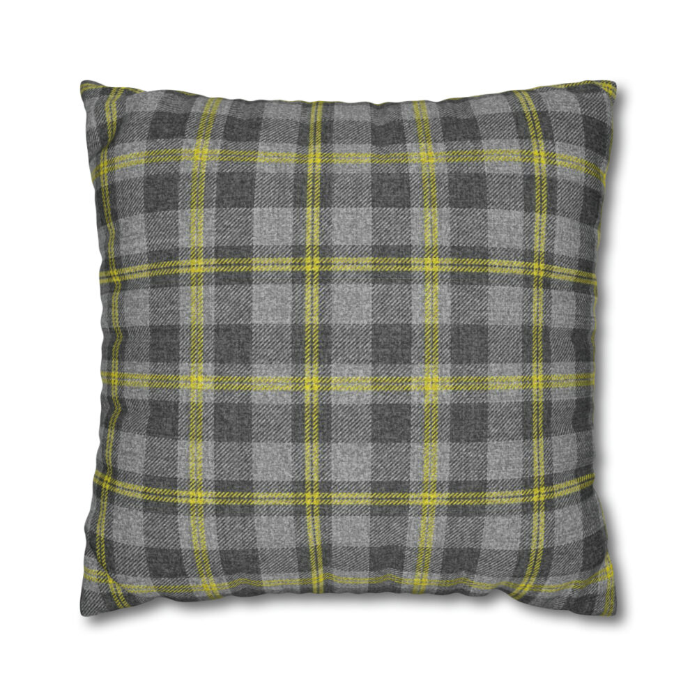 Gray Gingham Euro Shams