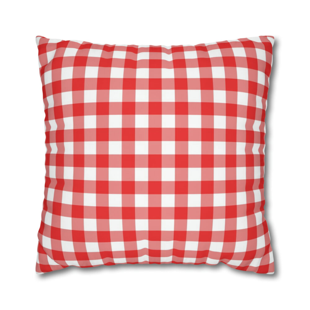 Red n White Gingham Euro Shams