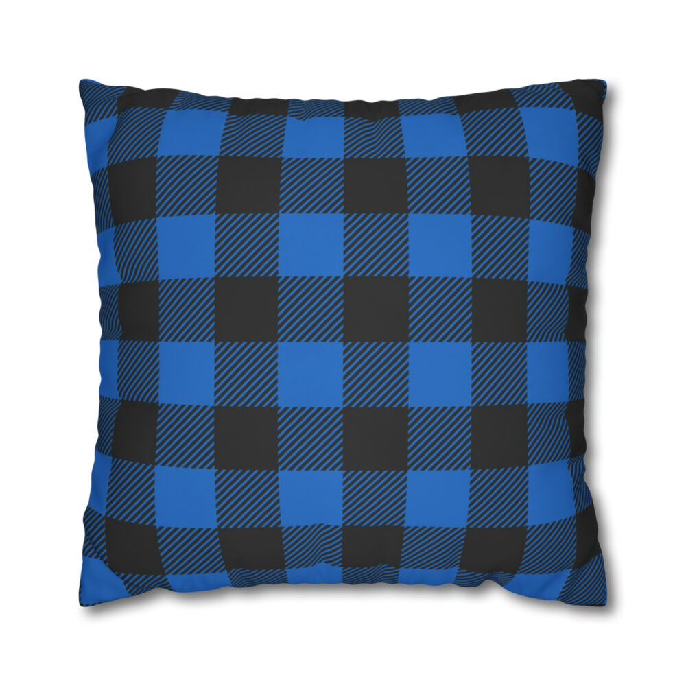 Blue & Black Buffalo Plaid Pillow Covers