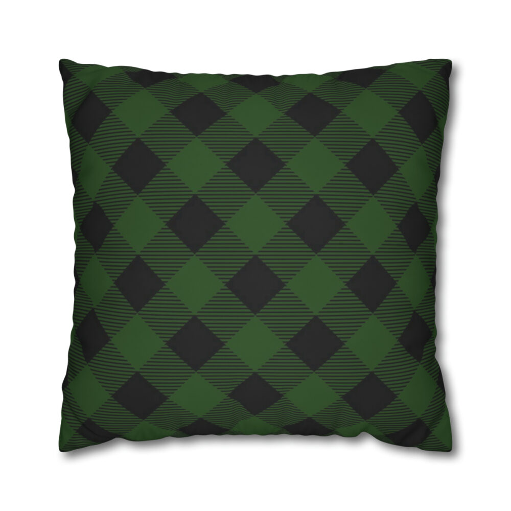 Green n Black Euro Pillow Shams