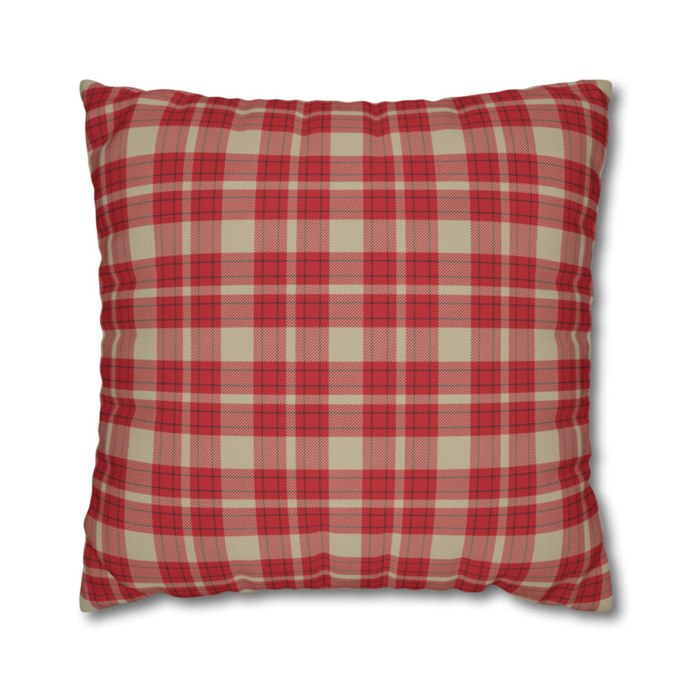 Red Check Plaid Euro Covers