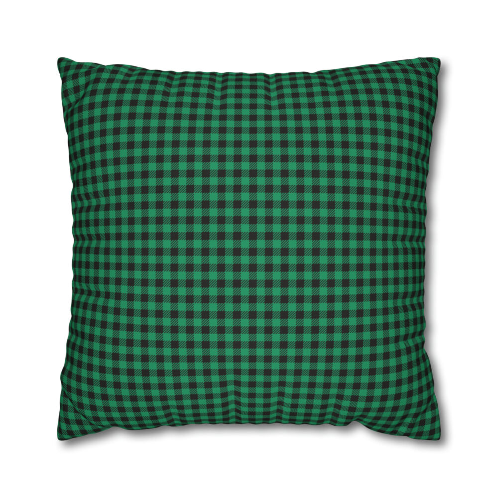 Green Plaid Euro Shams