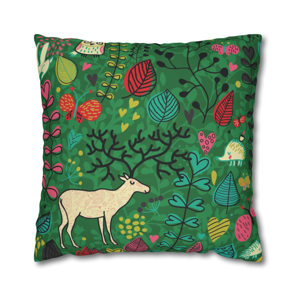 Green Forest Euro Pillow Covers