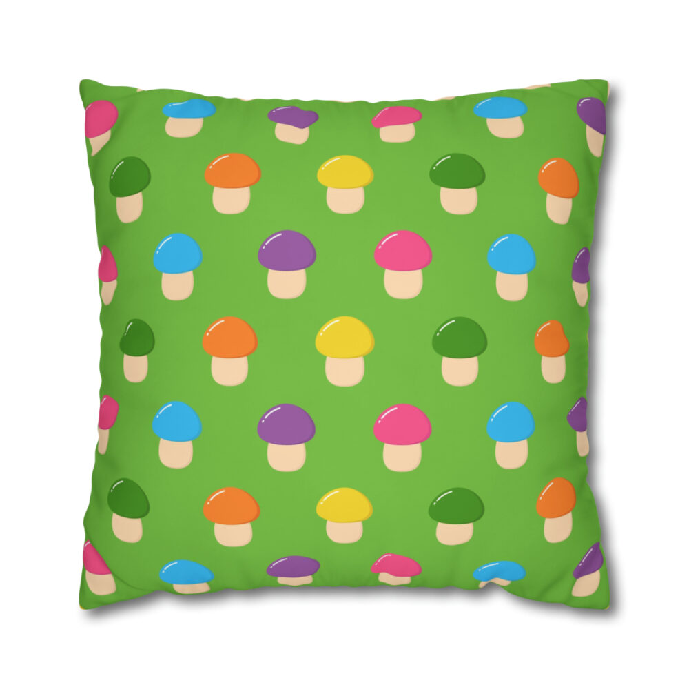 Colorful Mushrooms Pillow Shams