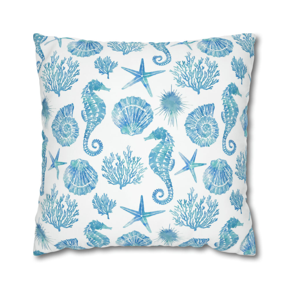 Seashells Euro Pillow Shams