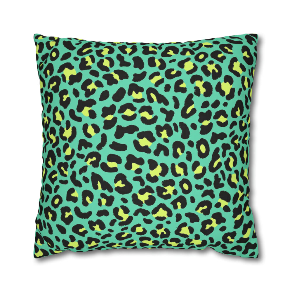 Green Leopard Euro Shams