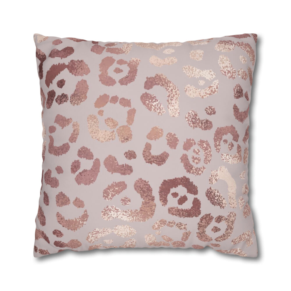 Rose Gold Leopard Euro Shams