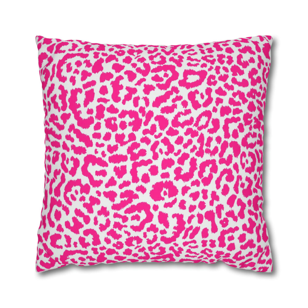 Pink Leopard Euro Shams