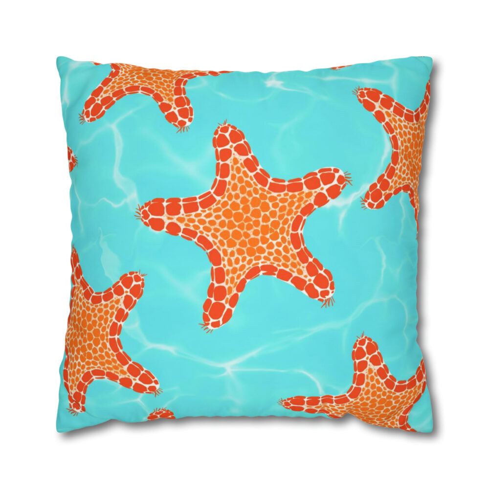 Orange Starfish Euro Shams