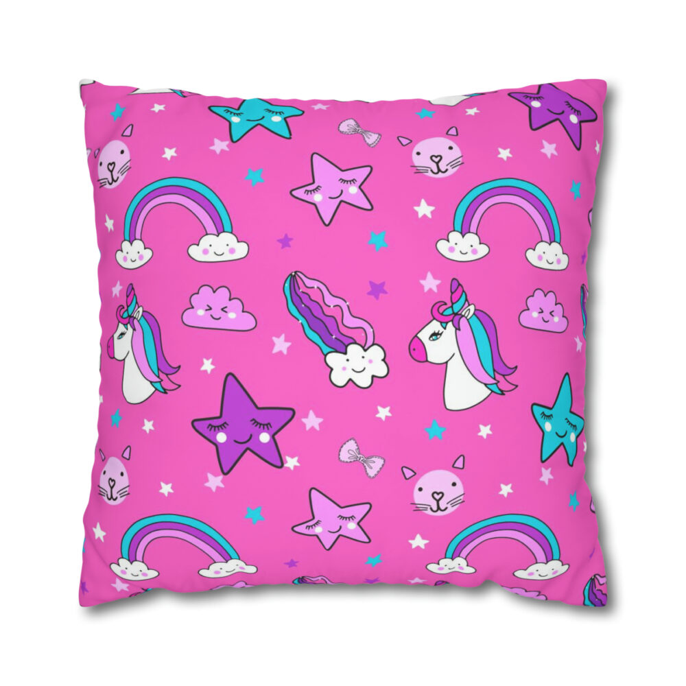 Pink Unicorn Euro Shams