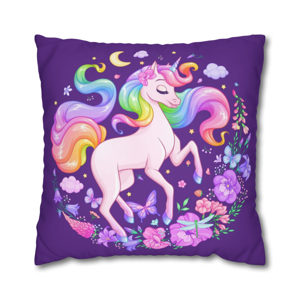 Purple Unicorn Euro Shams