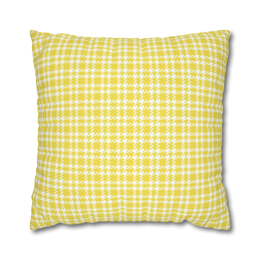 Yellow Tartan Euro Shams