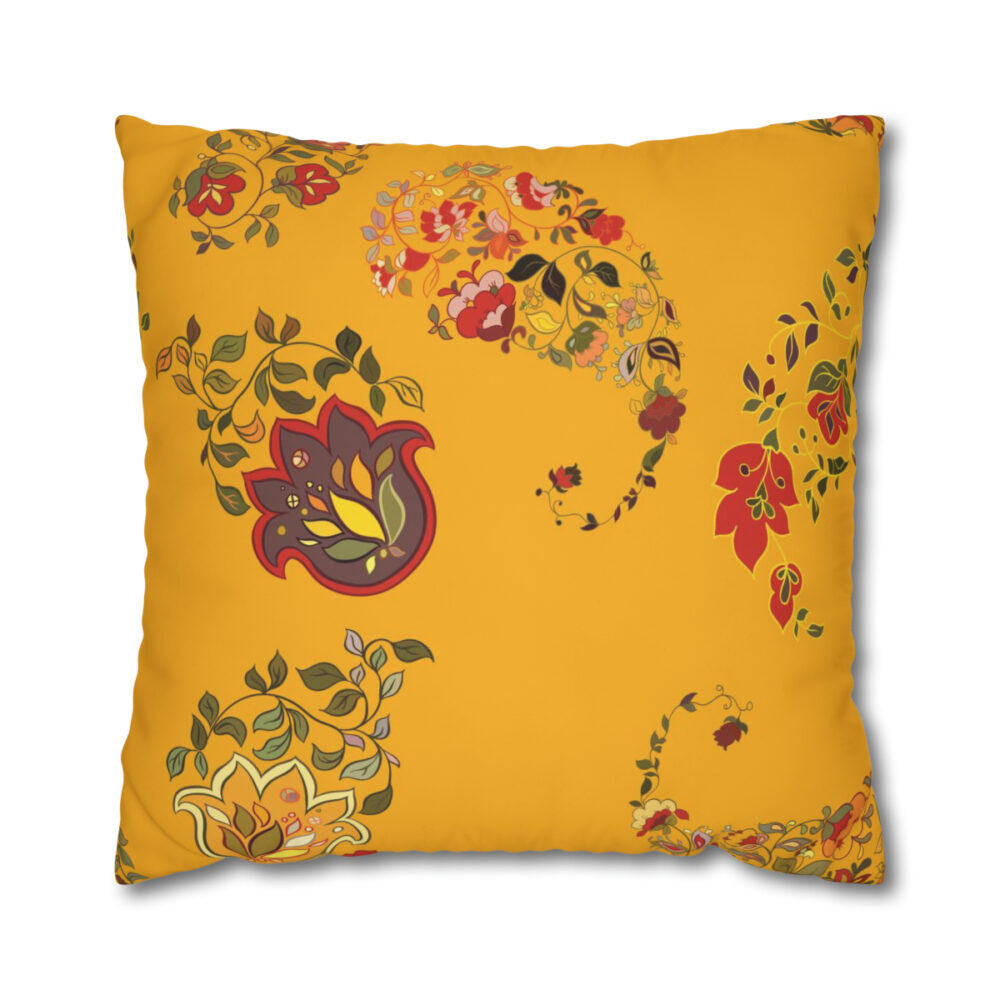 Yellow Euro Pillow Shams