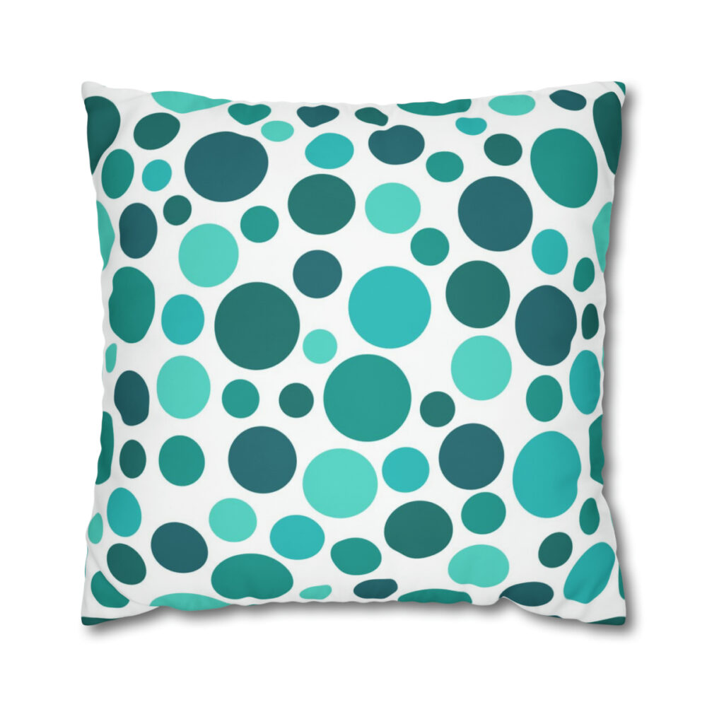 Green Polka Dot Euro Shams