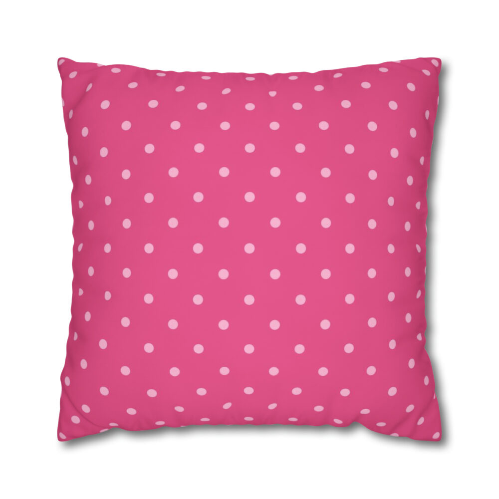 Pink Polka Dot Euro Pillow