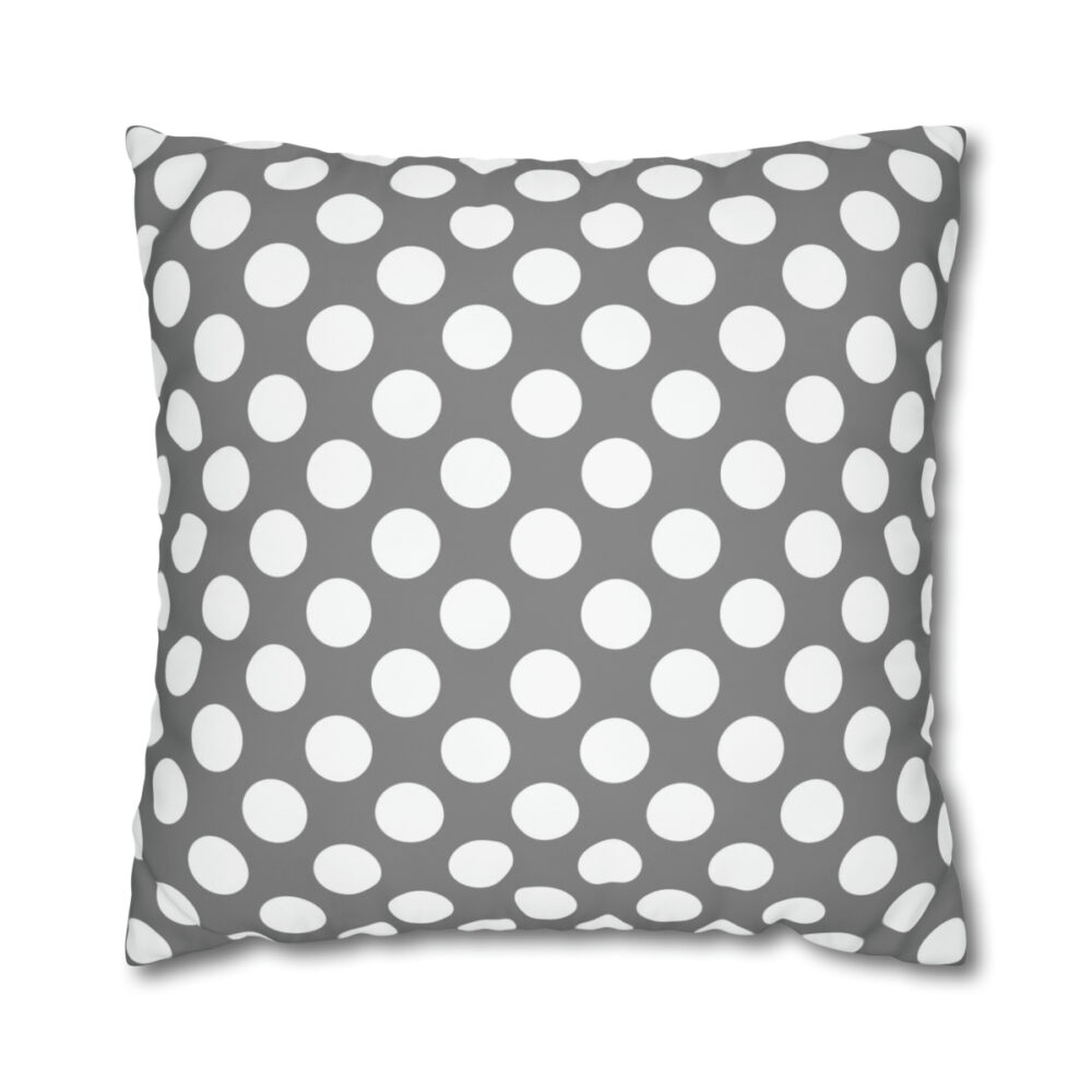 Gray Polka Dot Euro Sham