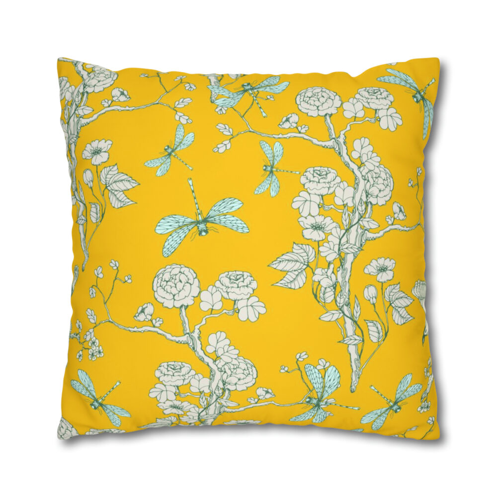 Yellow Floral Pillow Covers