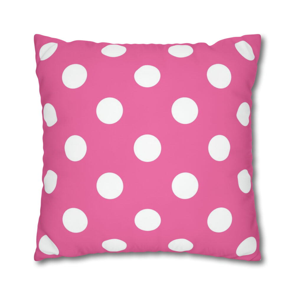 Pink Polka Dot Pillow Covers