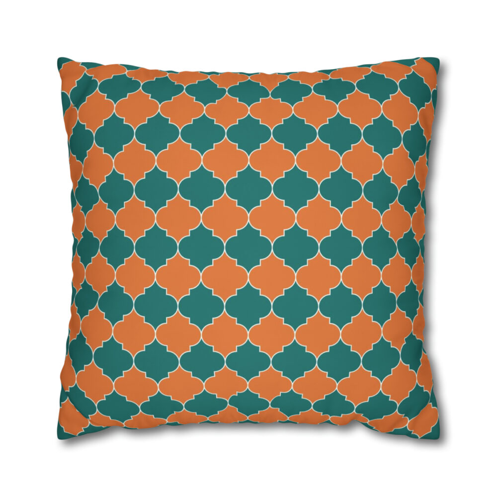 Teal n Orange Euro Shams