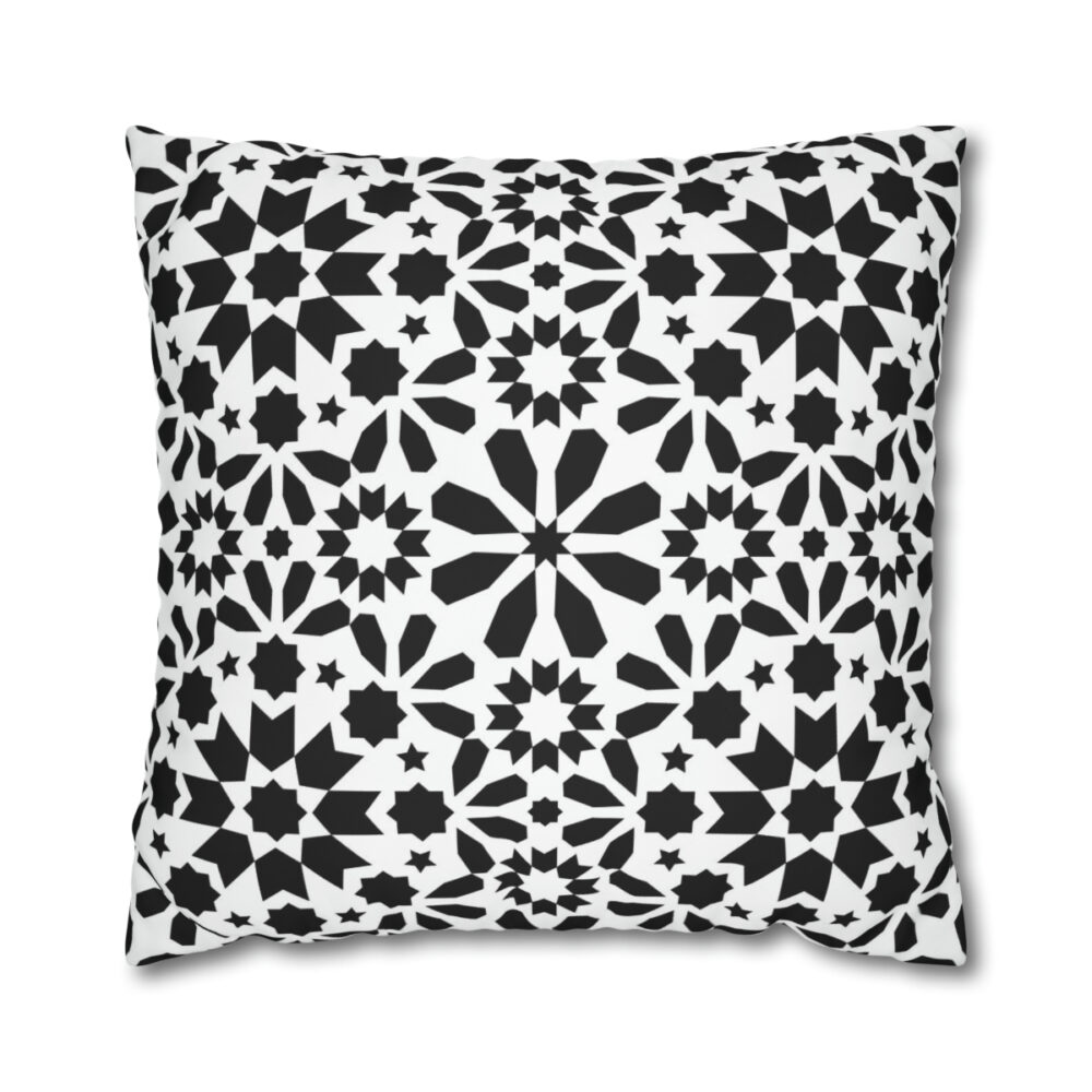 Black n White Moroccan Euro Shams