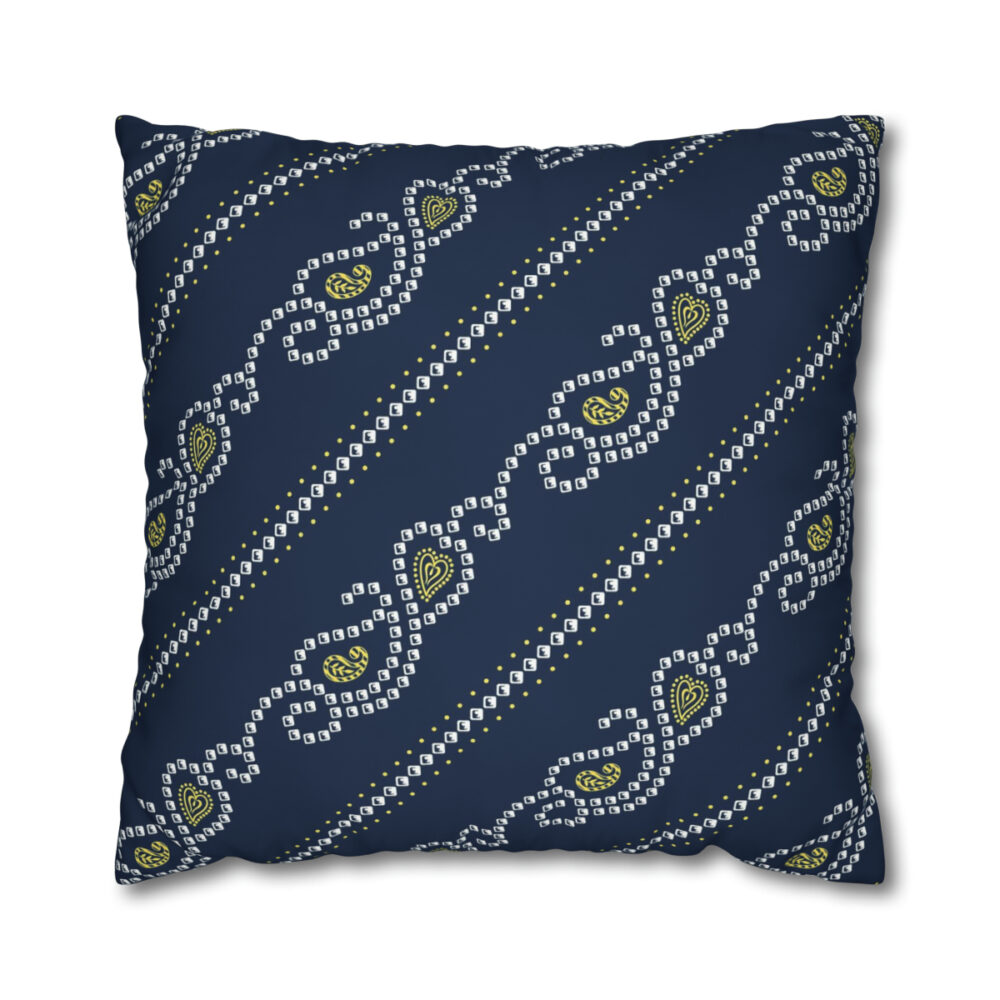 Navy Bandana Print Euro Shams