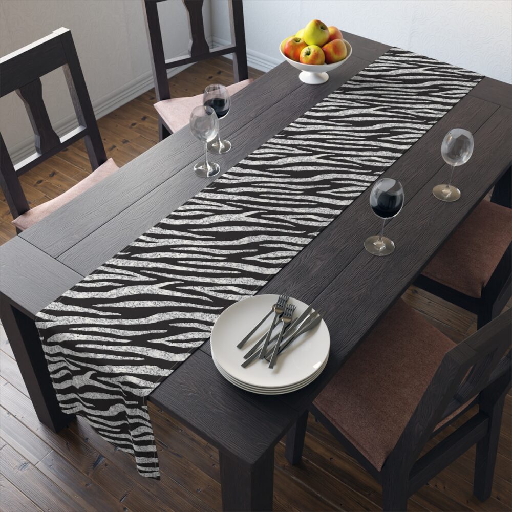 Black Zebra Table Runners