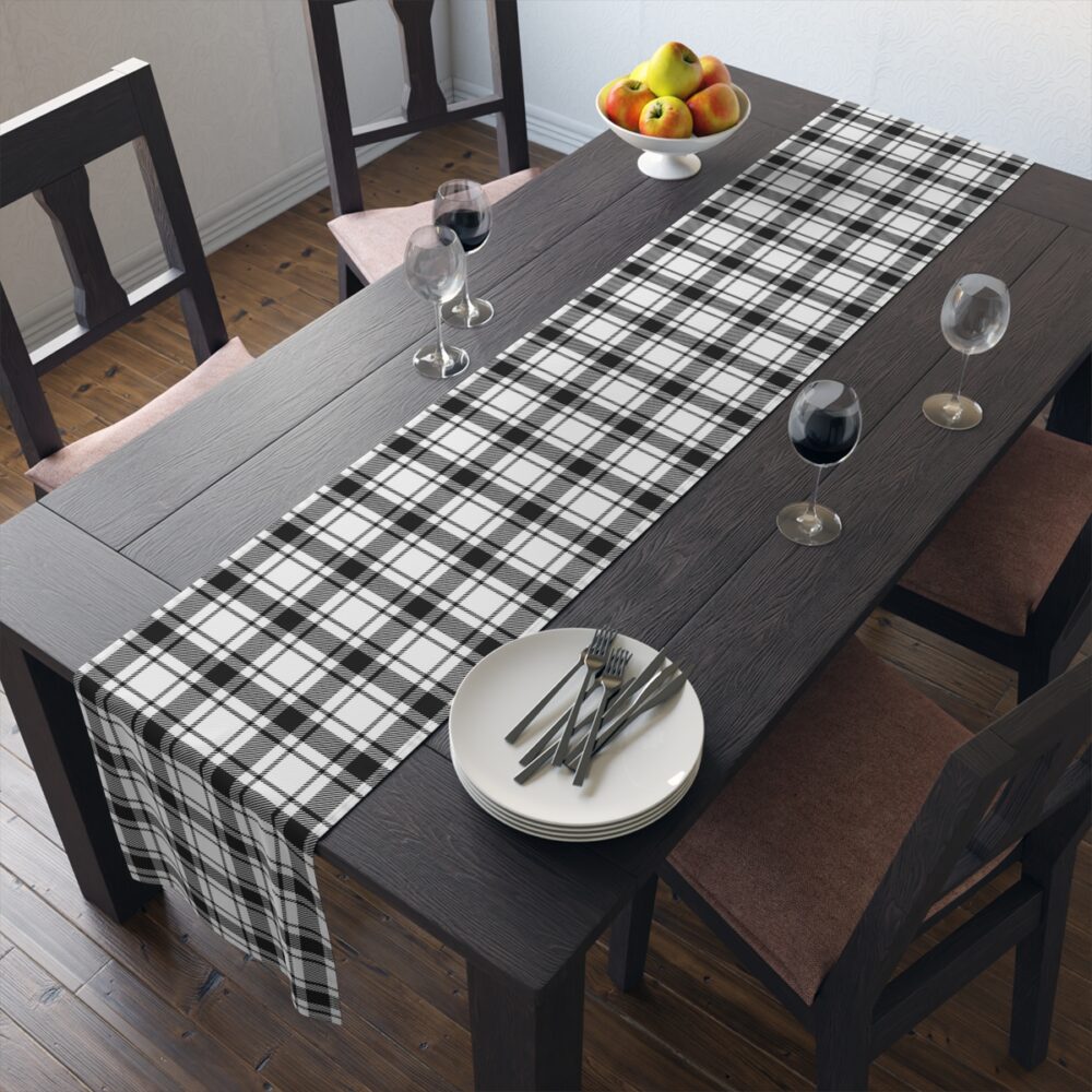 Black n White Dining Table Runners