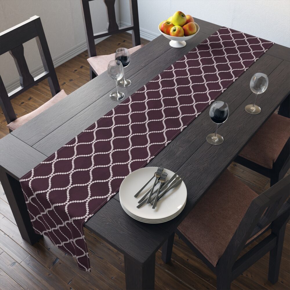 Dark Purple Dining Table Runners