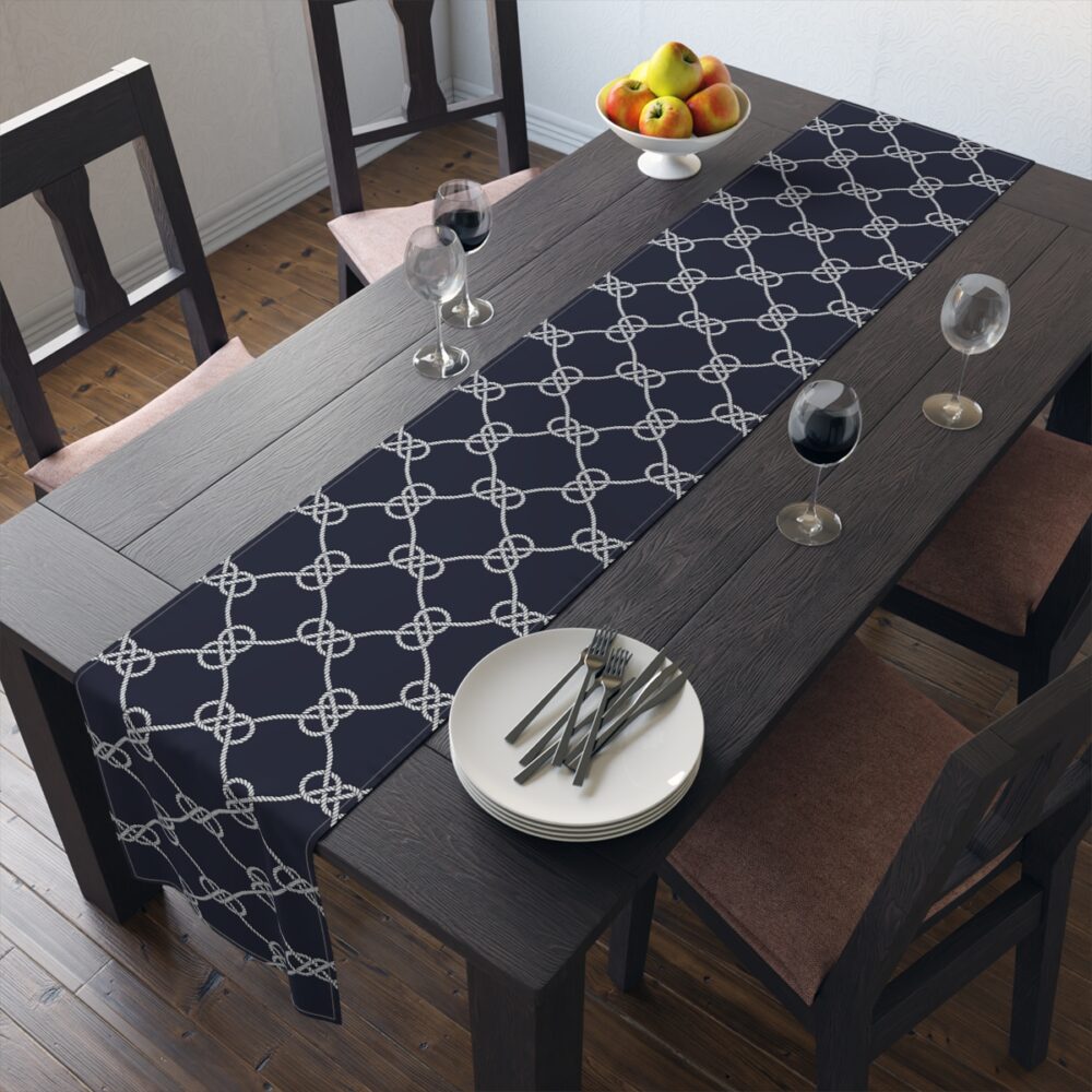 Dark Blue Dining Table Runners 