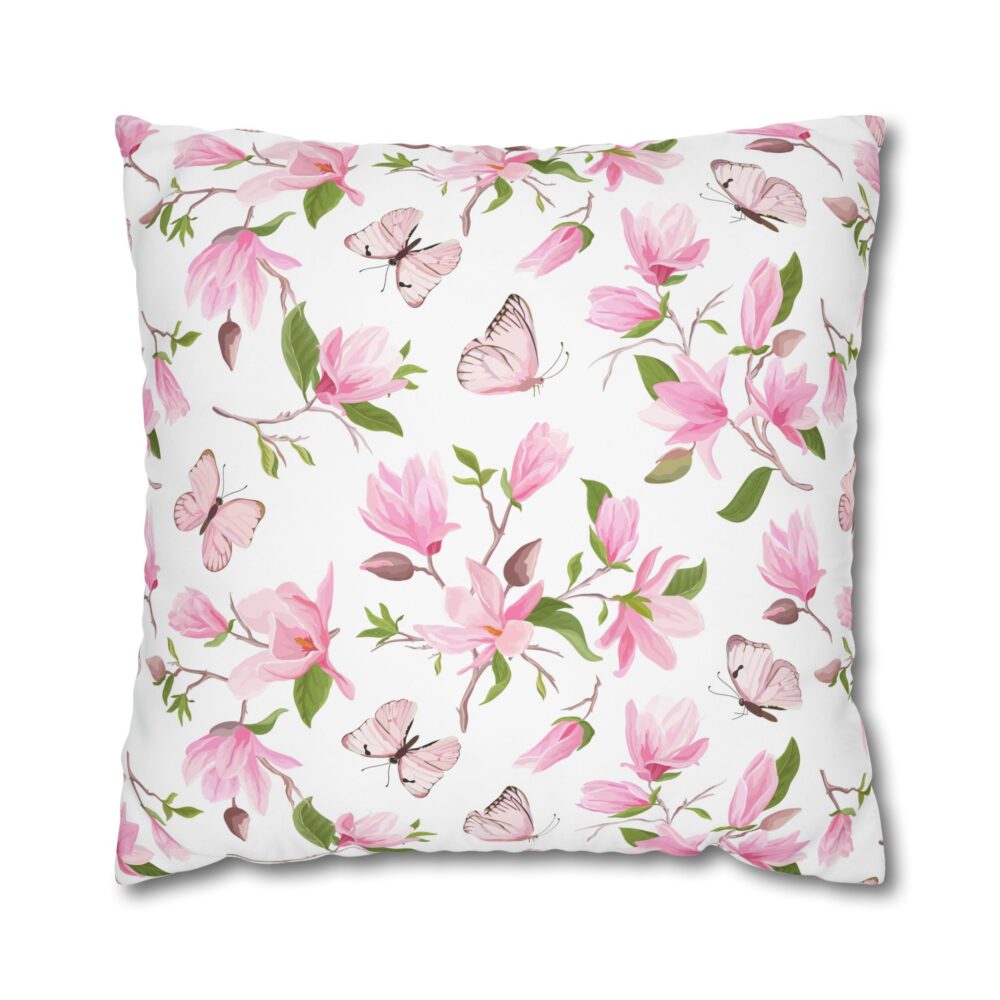 Pink Butterfly Euro Shams