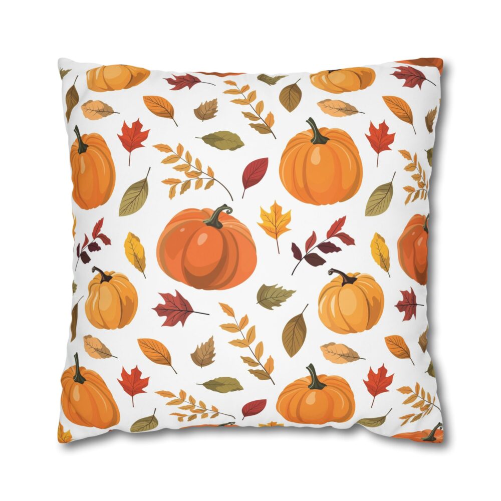 Orange Pumpkin Fall Euro Pillow Covers